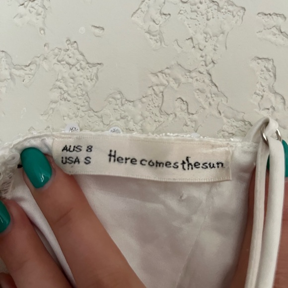 White Sequin Mini Dress - Picture 2 of 3